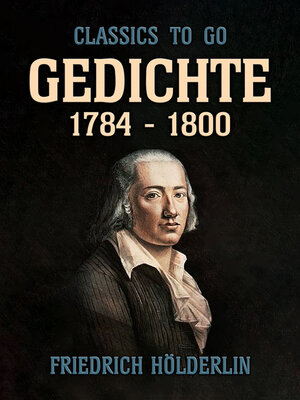 cover image of Gedichte 1784--1800